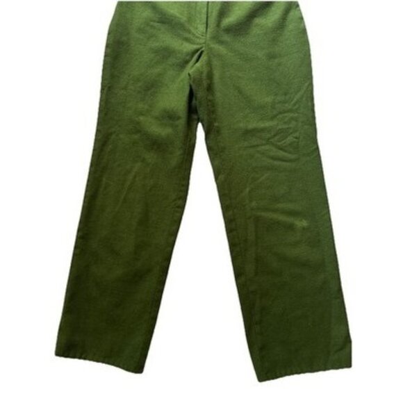 talbots petite Size 10 Green Lined Wool Pants 30 X  27 Vintage - Picture 3 of 7